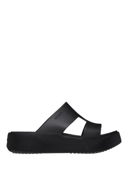 Crocs Getaway Platform H-Strap Mules, Natural, Black