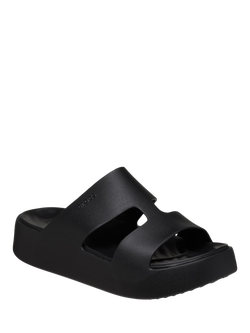 Crocs Getaway Platform H-Strap Mules, Natural - view 2, Black