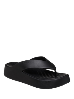 Crocs Getaway Platform Flip Sandals, Black - view 2, Black