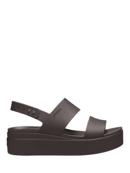 Crocs Brooklyn Low Wedge Platform Sandals, Black