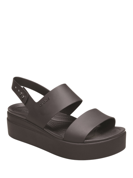 Crocs Brooklyn Low Wedge Platform Sandals - view 2, Black