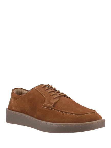 Hush Puppies Rafael Suede Lace Up Trainers, Tan - view 2, Tan