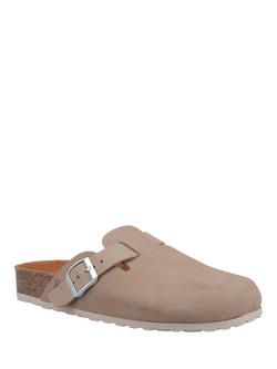 Hush Puppies Bailey Suede Mule Sandals - view 2, Taupe