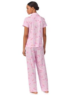 Lauren Ralph Lauren Floral Button Down Long Pyjama Set, Pink - view 2, Pink