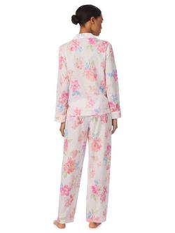 Lauren Ralph Lauren Floral Button Down Long Pyjama Set, Pink - view 2, Pink