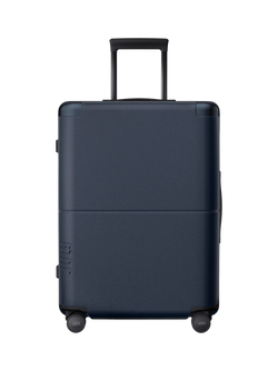 July CaseSafe Double Wheel Checked Suitcase, 80L, Navy