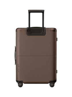 July CaseSafe Double Wheel Checked Suitcase, 80L - view 2, Dark Brown