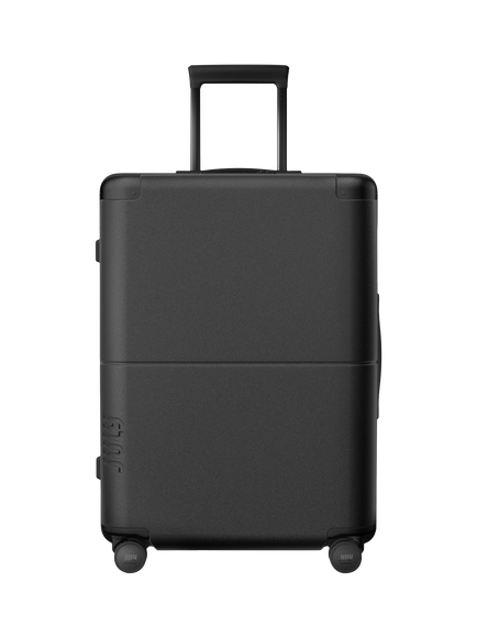July CaseSafe Double Wheel Checked Suitcase, 80L, Charcoal
