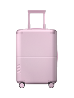 July Carry On CaseSafe Double Wheel Cabin Suitcase, 42L, Blush Pink