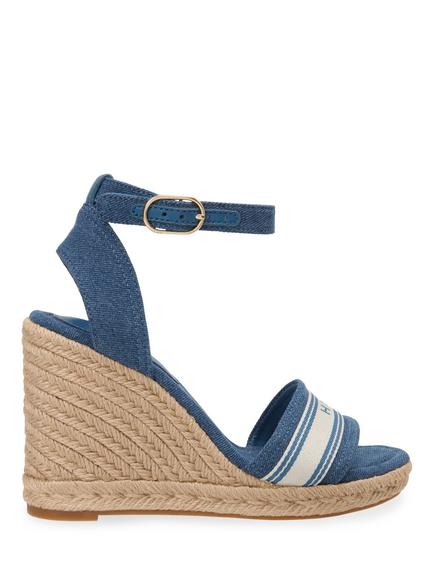Tommy Hilfiger Canvas Denim Wedge Espadrilles, Denim, Denim