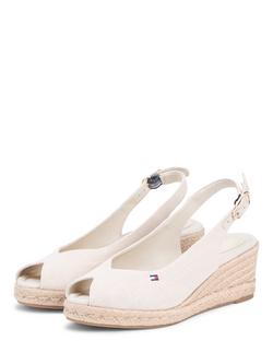 Tommy Hilfiger Hemp Slingback Wedge Espadrilles - view 2, Classic Beige
