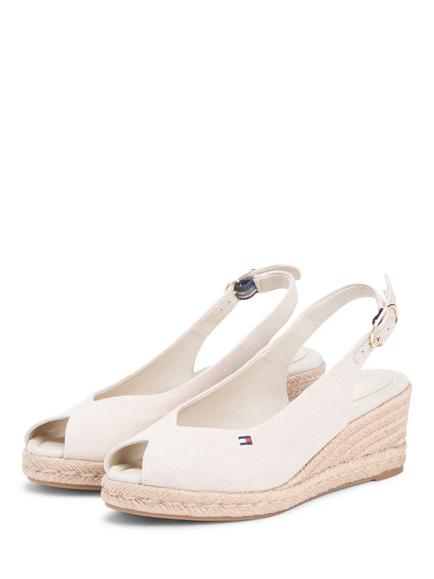 Tommy Hilfiger Hemp Slingback Wedge Espadrilles - view 2, Classic Beige