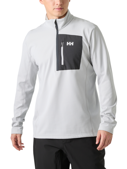 Helly Hansen Versalite Half Zip Fleece Top, 853 Grey Fog, 853 Grey Fog