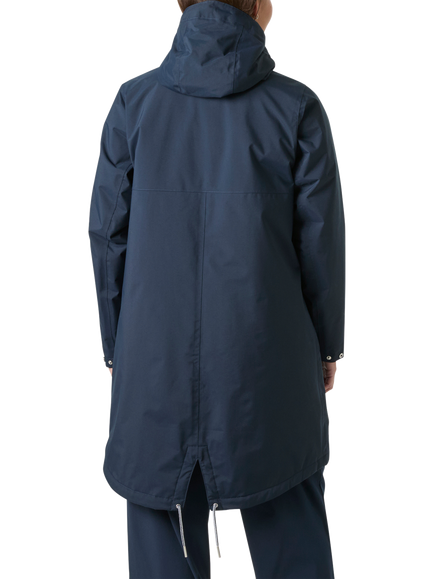 Helly Hansen Hvaler Insulated Raincoat, 597 Navy - view 2, 597 Navy