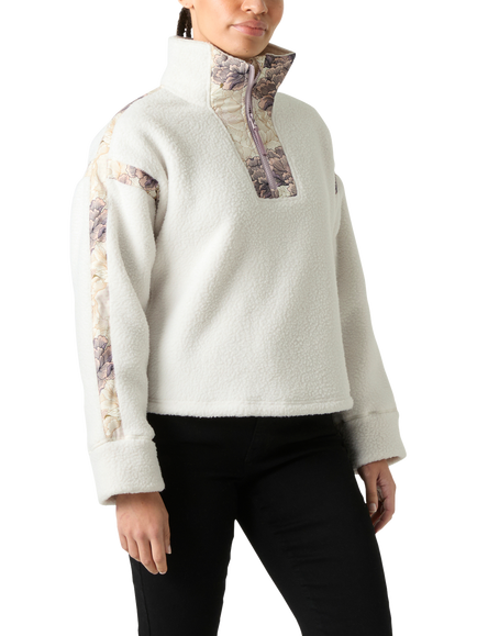 Helly Hansen Imperial Pile Zip Pullover Top, 046 Snow, 046 Snow
