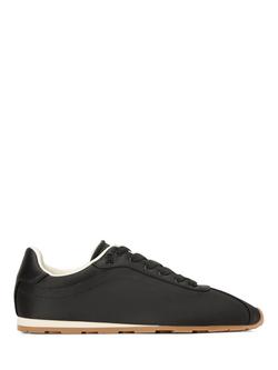 Tommy Hilfiger TH Monogram Satin Trainers, Black