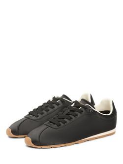 Tommy Hilfiger TH Monogram Satin Trainers - view 2, Black