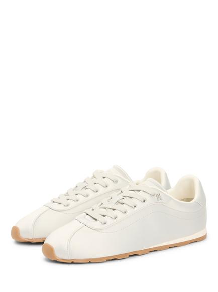 Tommy Hilfiger TH Monogram Satin Trainers - view 2, Grey Whisper