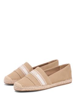 Tommy Hilfiger Canvas Denim Espadrilles, Safari Brown - view 2, Safari Brown