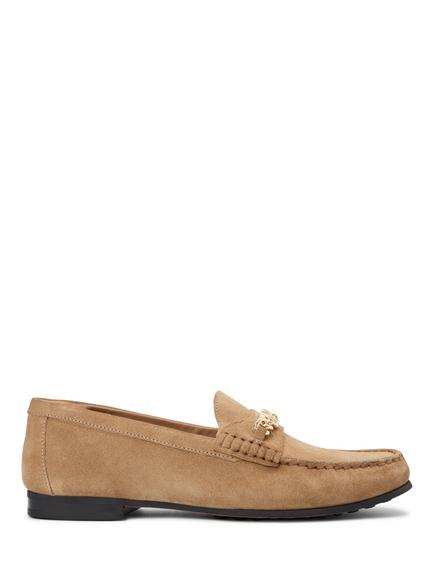 Tommy Hilfiger Suede Chain Penny Loafers, Safari Canvas, Safari Canvas