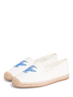 Tommy Hilfiger Logo Embroidery Canvas Espadrilles, Ecru - view 2, Ecru