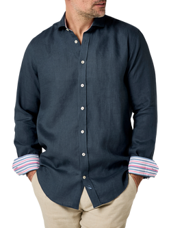 KOY Linen Shirt, Dark Navy