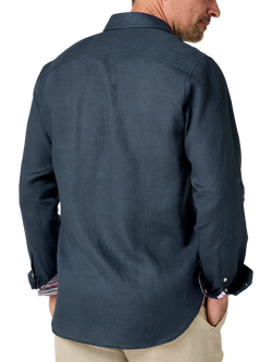 KOY Linen Shirt - view 2, Dark Navy