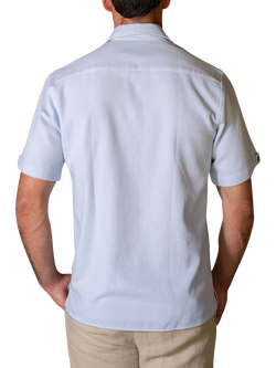 KOY Sack Weave Cotton Shirt - view 2, Blue Light