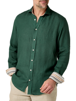 KOY Linen Shirt, Forest Green
