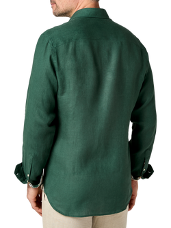 KOY Linen Shirt - view 2, Forest Green
