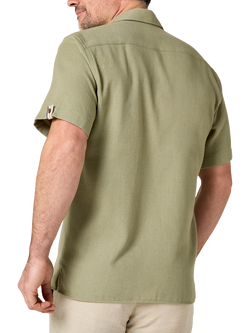 KOY Sack Weave Cotton Shirt - view 2, Green Olive