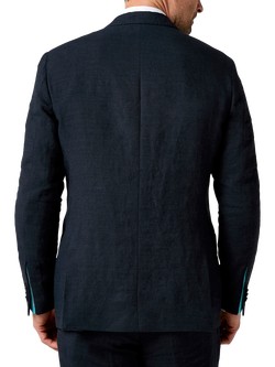 KOY Linen Suit Jacket, Blue Navy - view 2, Blue Navy