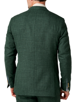 KOY Tailored Fit Wool Linen Blend Suit Jacket, Emerald - view 2, Emerald