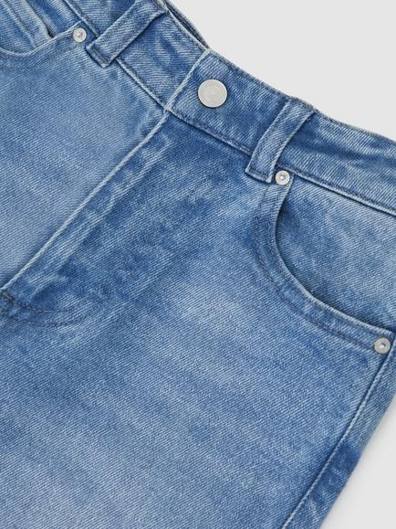 Reiss Kids' Ronnie Straight Leg Denim Jeans, Blue Wash - view 2, Blue Wash