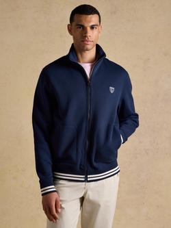 Joules Zip Through Track Sweatshirt, Navy, Navy