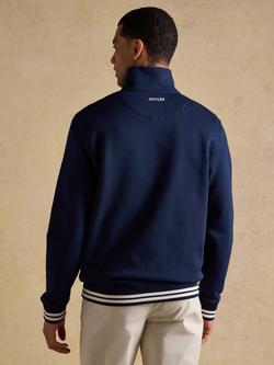 Joules Zip Through Track Sweatshirt, Navy - view 2, Navy