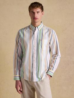 Joules Striped Long Sleeve Oxford Shirt, Multi, Multi