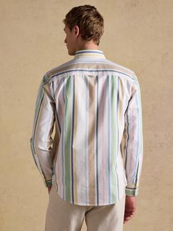 Joules Striped Long Sleeve Oxford Shirt, Multi - view 2, Multi