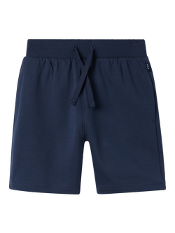 Polarn O. Pyret Kids' Cotton Jogger Shorts, Blue, Blue