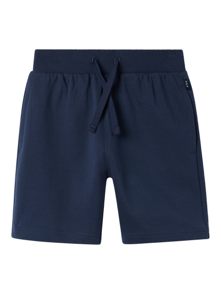 Polarn O. Pyret Kids' Cotton Jogger Shorts, Blue, Blue