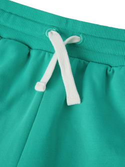 Polarn O. Pyret Kids' Varsity Logo Shorts, Green - view 2, Green