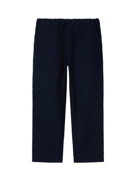 Polarn O. Pyret Kids' Woven Cotton Smart Trousers, Blue, Blue