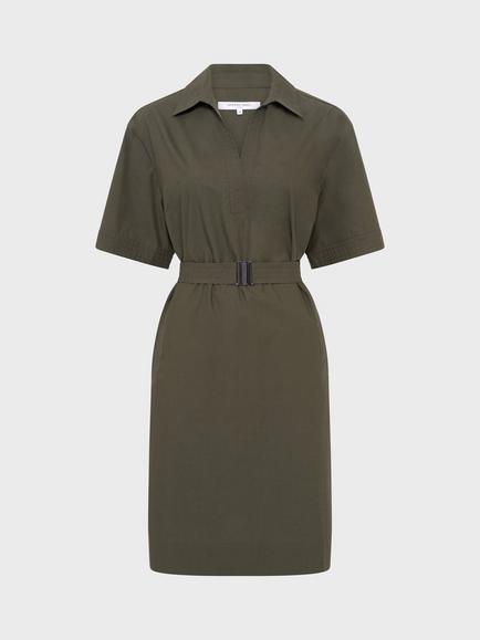 Gerard Darel Rizlene Collared Dress, Khaki Green, Khaki Green