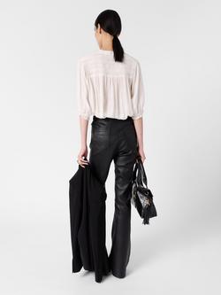 Gerard Darel Catrine Shirred Yoke Shirt, Ecru - view 2, Ecru