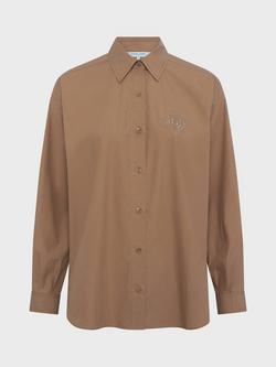 Gerard Darel Chrina Long Sleeve Shirt, Caramel, Caramel