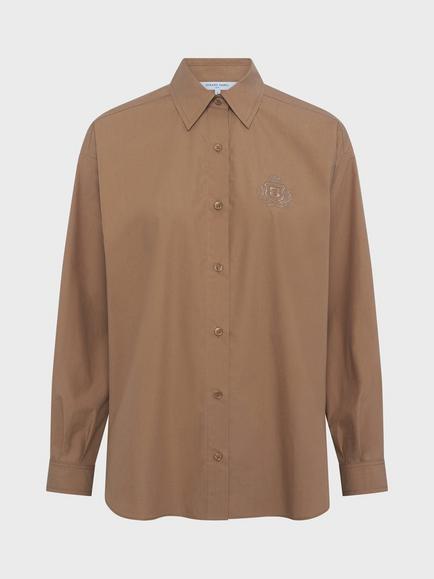 Gerard Darel Chrina Long Sleeve Shirt, Caramel, Caramel