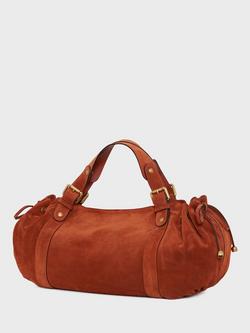 Gerard Darel 24H Suede Shoulder Bag - view 2, Brandy