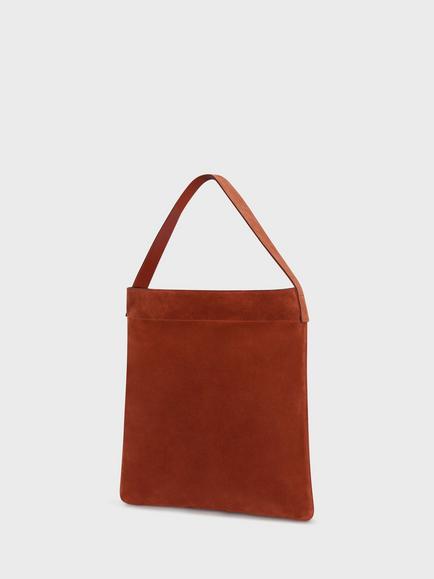 Gerard Darel Lady Logo Pure Leather Grab Bag, Brandy - view 2, Brandy