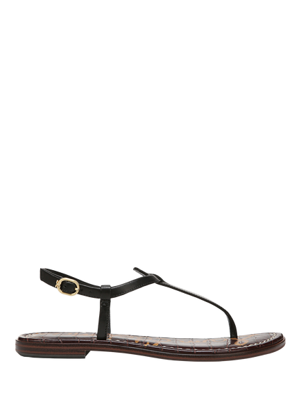 Sam Edelman Gigi Leather Thong Sandals, Black