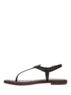 Sam Edelman Gigi Leather Thong Sandals - view 2, Black